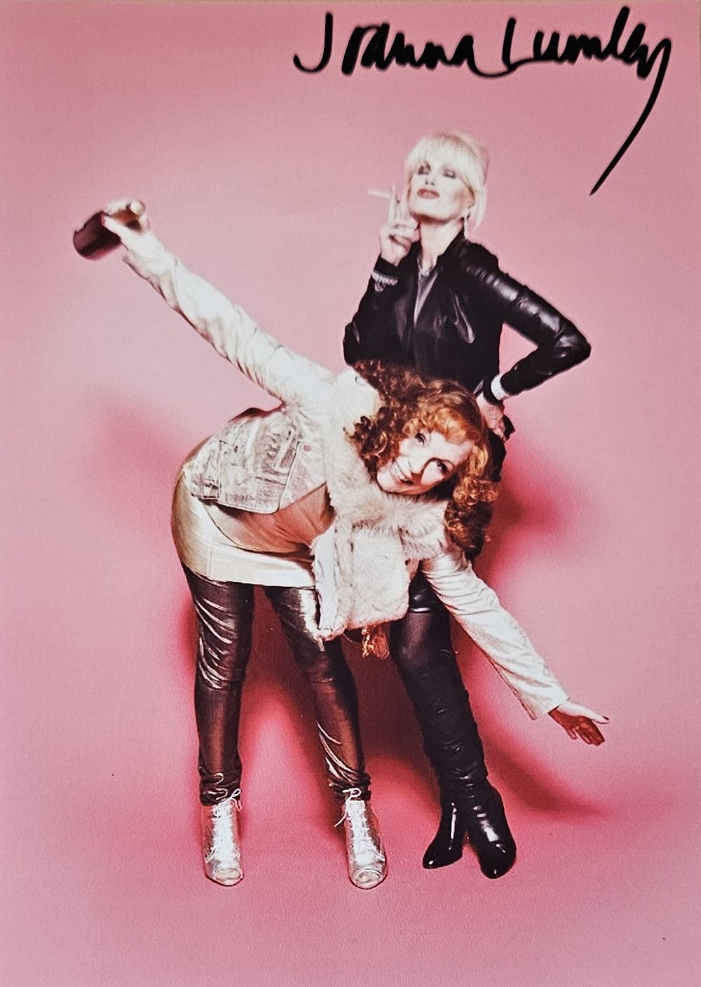 Lot 55: Joanna Lumley signed 7x5 inch Absolutely Fabulous colour...