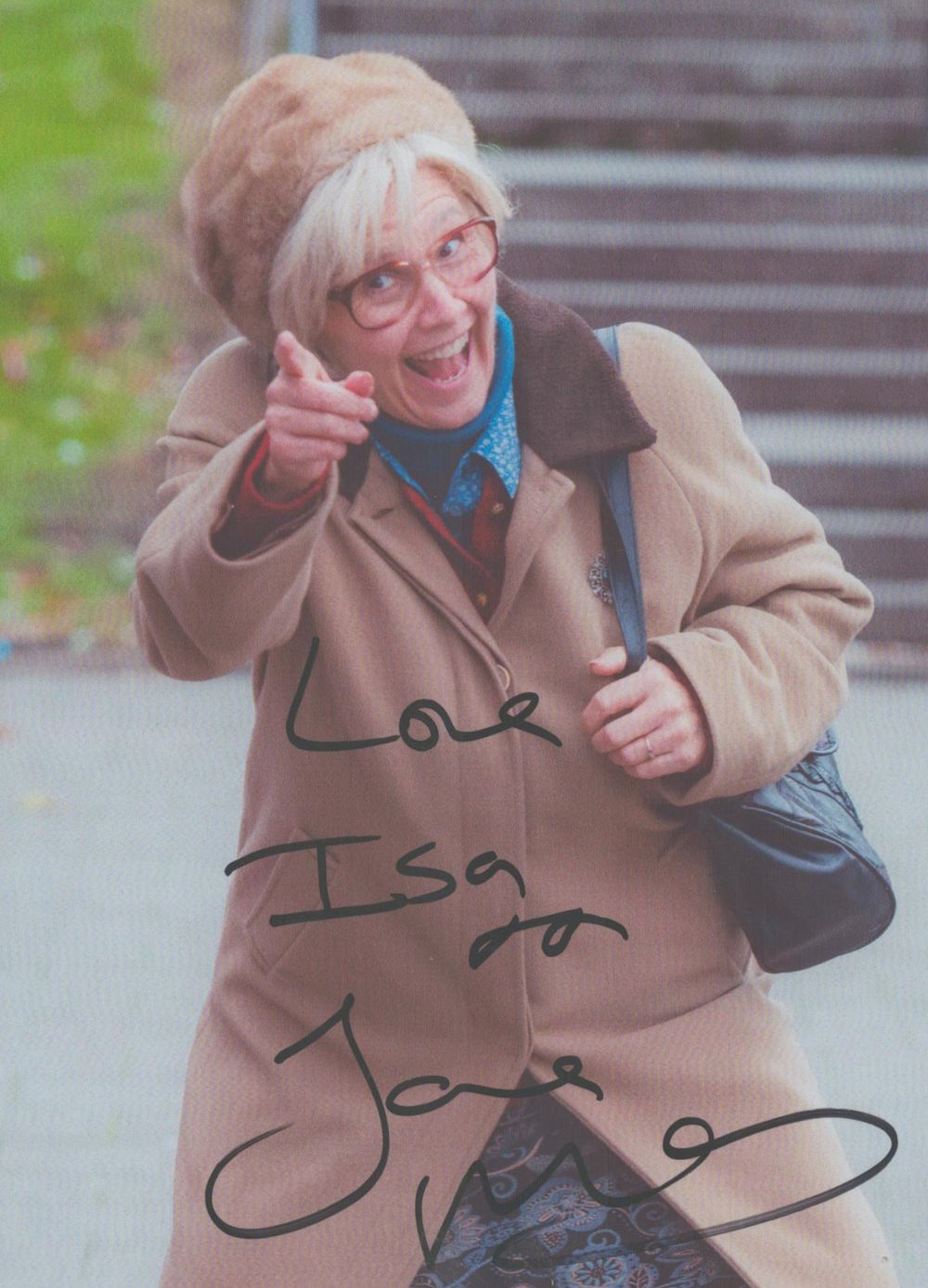 Lot 60: Jane McCarry signed 7x5 inch colour photo. Good...