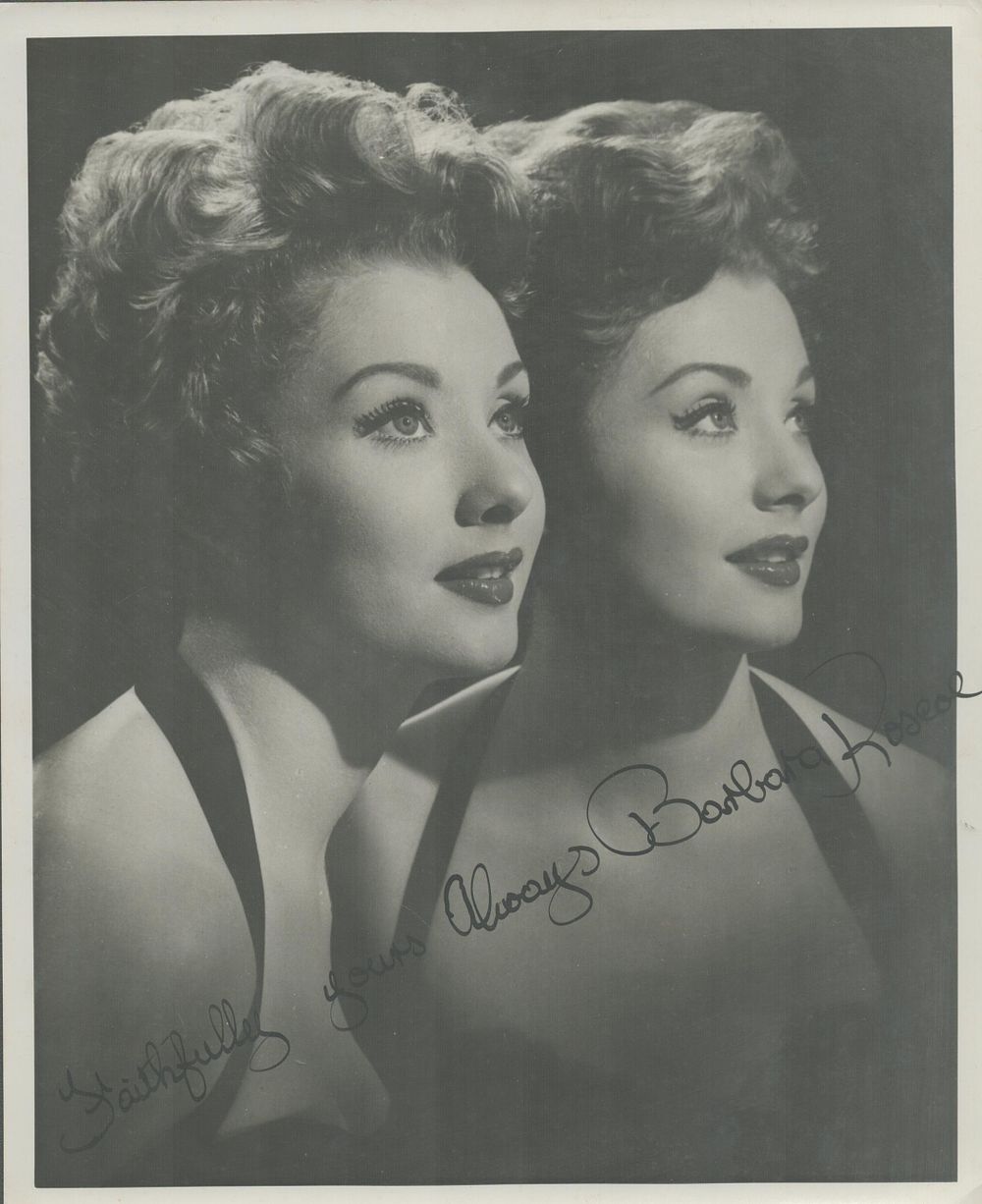 Lot 85: Barbara Roseol signed 10x8 inch black and white...