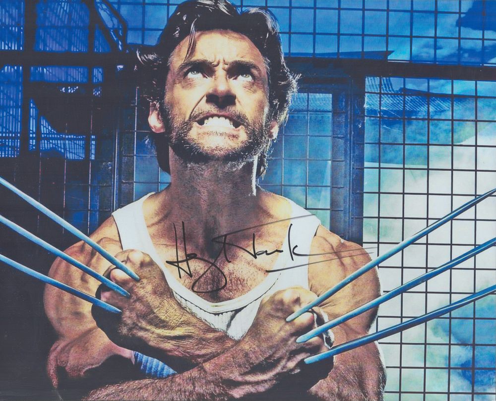 Lot 119: Hugh Jackman signed 10x8 inch Wolverine colour photo....