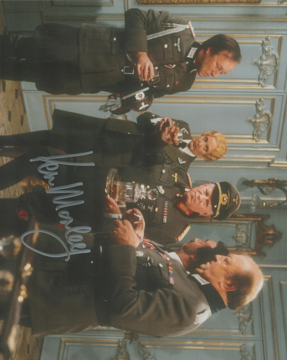 Lot 130: Ken Morley signed 10x8 inch Allo Allo colour...