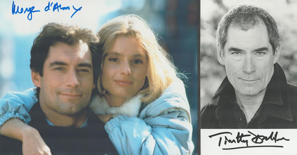 Lot 133: Maryam D'Abo signed 10x8 inch Living Daylights colour...