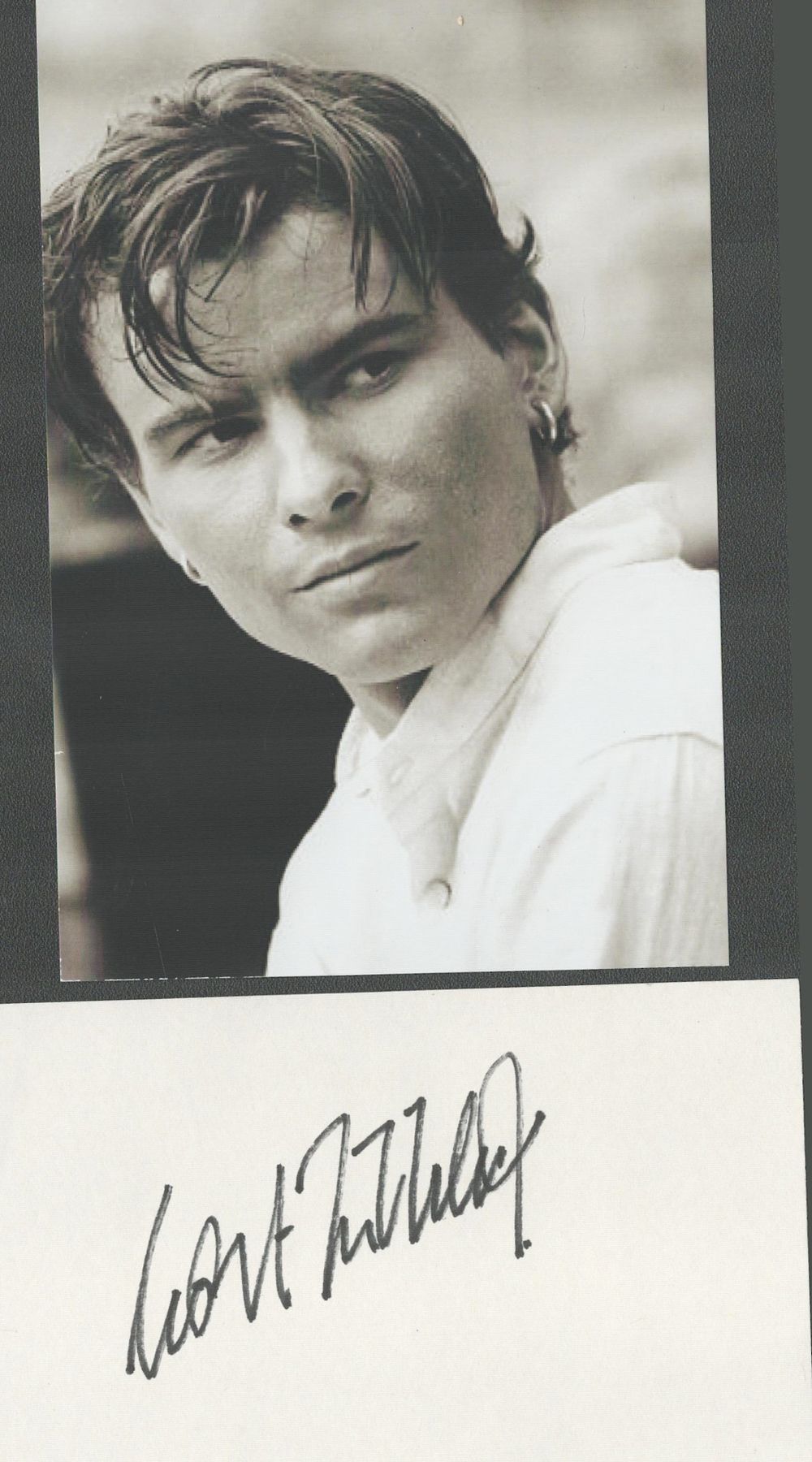 Lot 146: Horst Buchholz signed 5x3 inch album page and...
