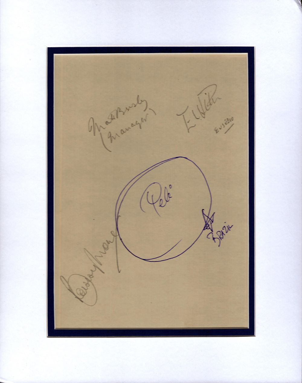 Lot 155: Football Legends 14x11 mounted signature display includes all-time...