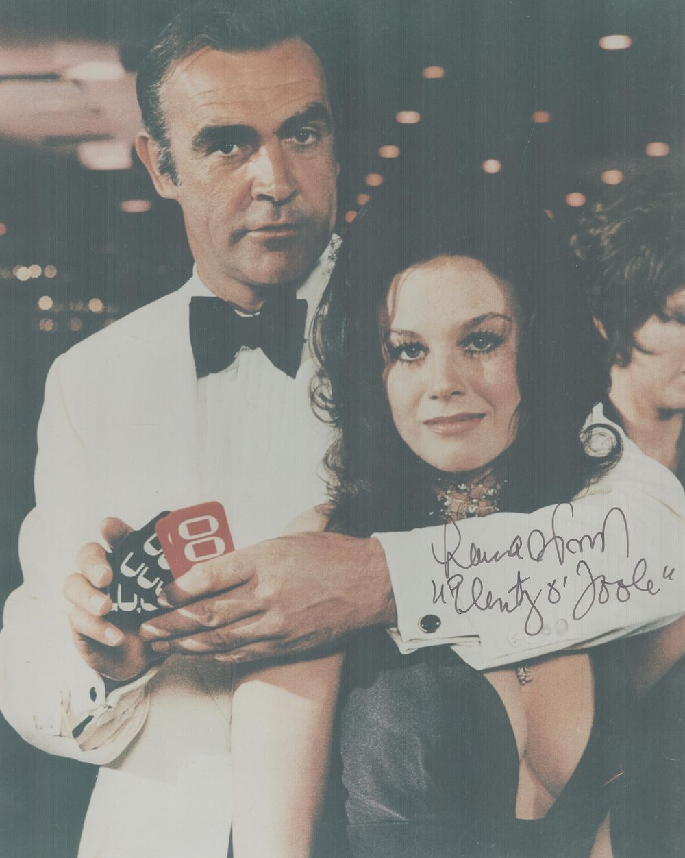 Lot 164: Lana Wood signed 10x8 inch James Bond colour...