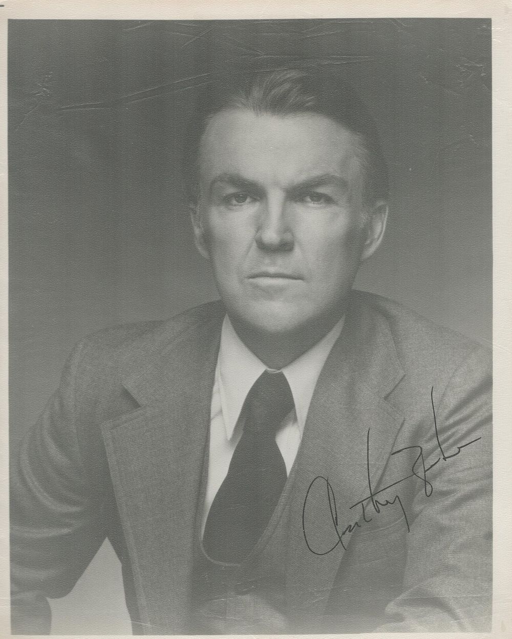 Lot 184: Anthony Zerbe signed 10xx8 inch black and white...