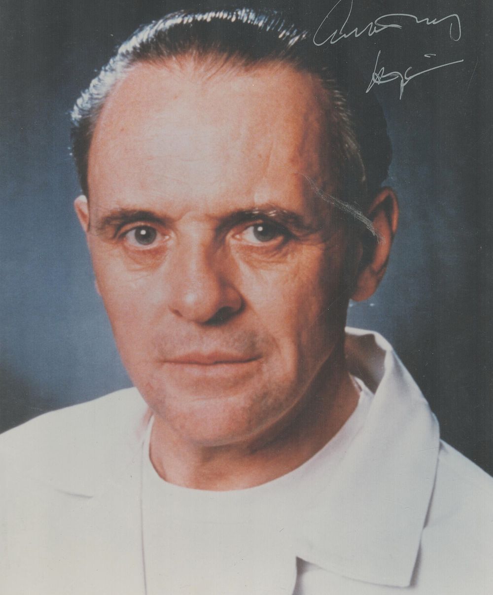 Lot 196: Anthony Hopkins signed Silence of the Lambs 10x8...