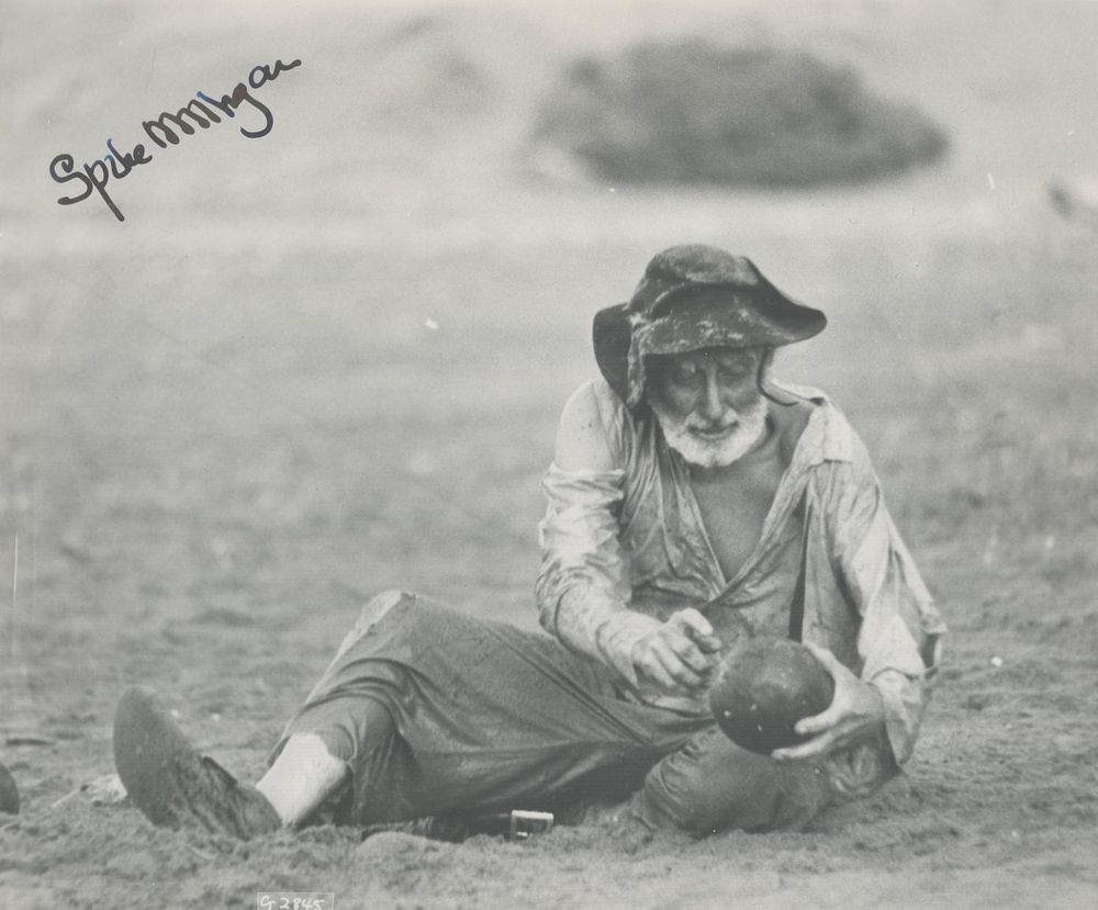 Lot 199: Spike Milligan signed 10x8 inch black and white...
