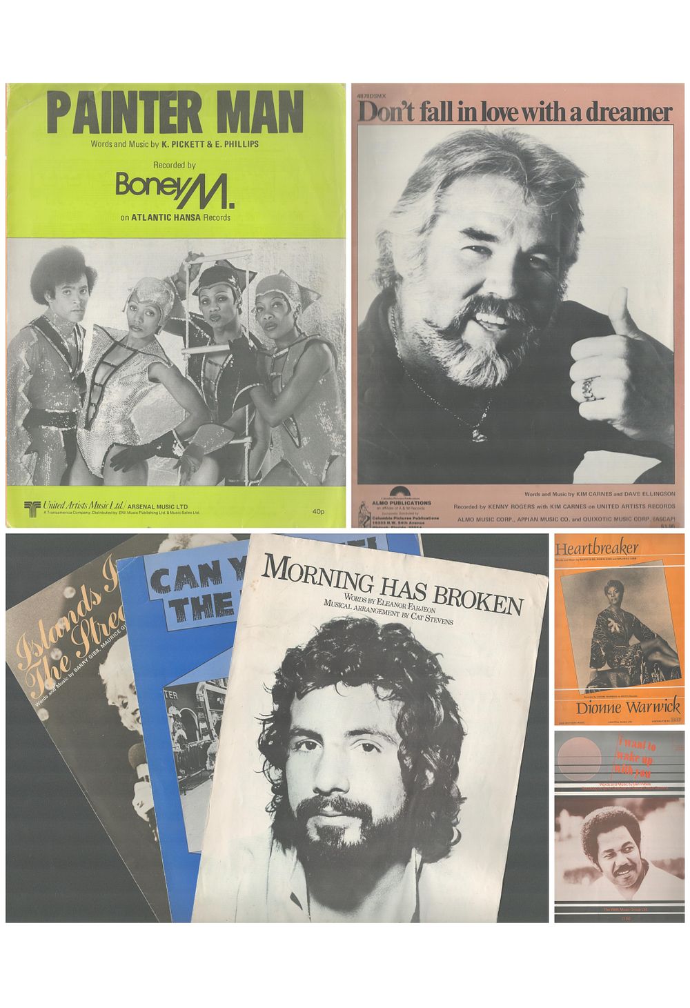 Lot 240: Music vintage music score sheet collection includes 8...