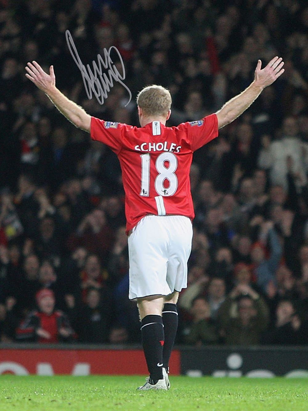 Lot 255: Autographed PAUL SCHOLES 16 x 12 Photo :...