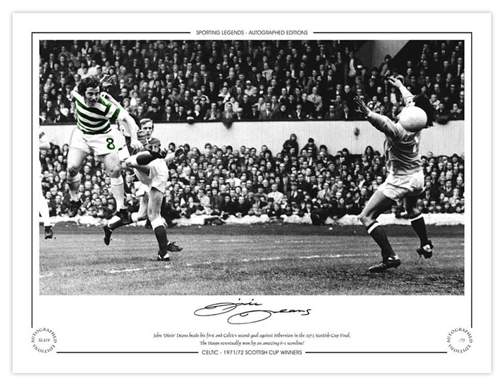 Lot 262: Autographed JOHN DIXIE DEANS 16 x 12 Limited-Edition...