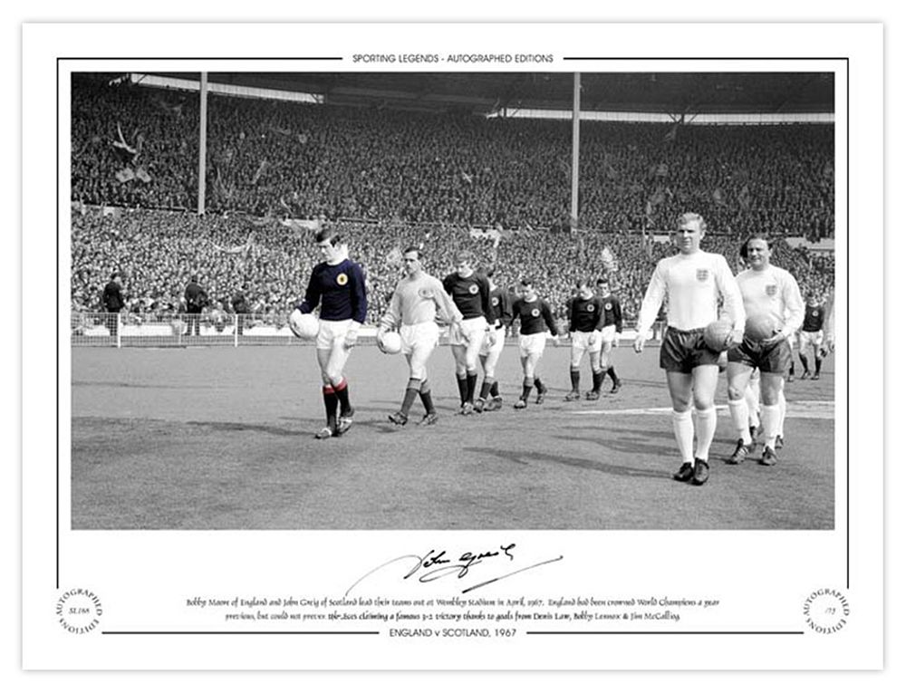 Lot 272: Autographed JOHN GREIG 16 x 12 Limited-Edition :...