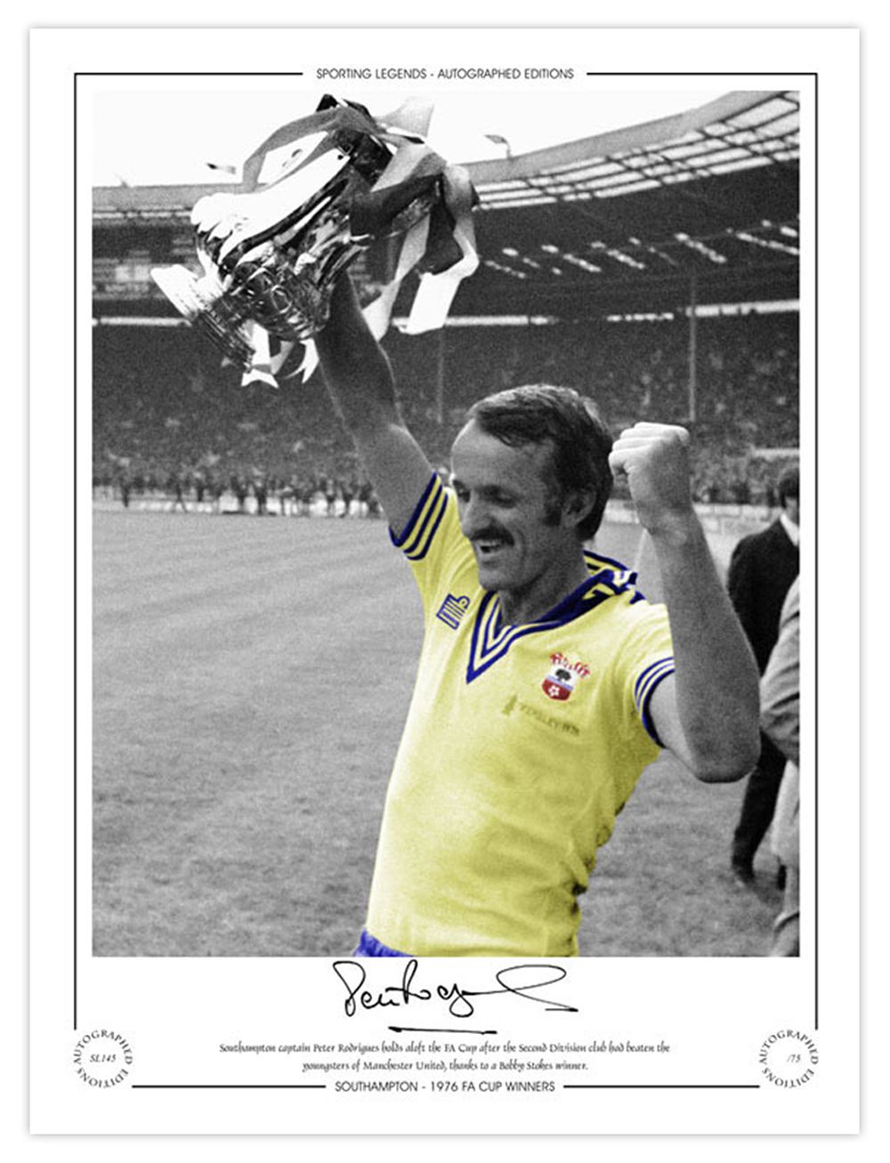 Lot 274: Autographed PETER RODRIGUES 16 x 12 Limited-Edition :...