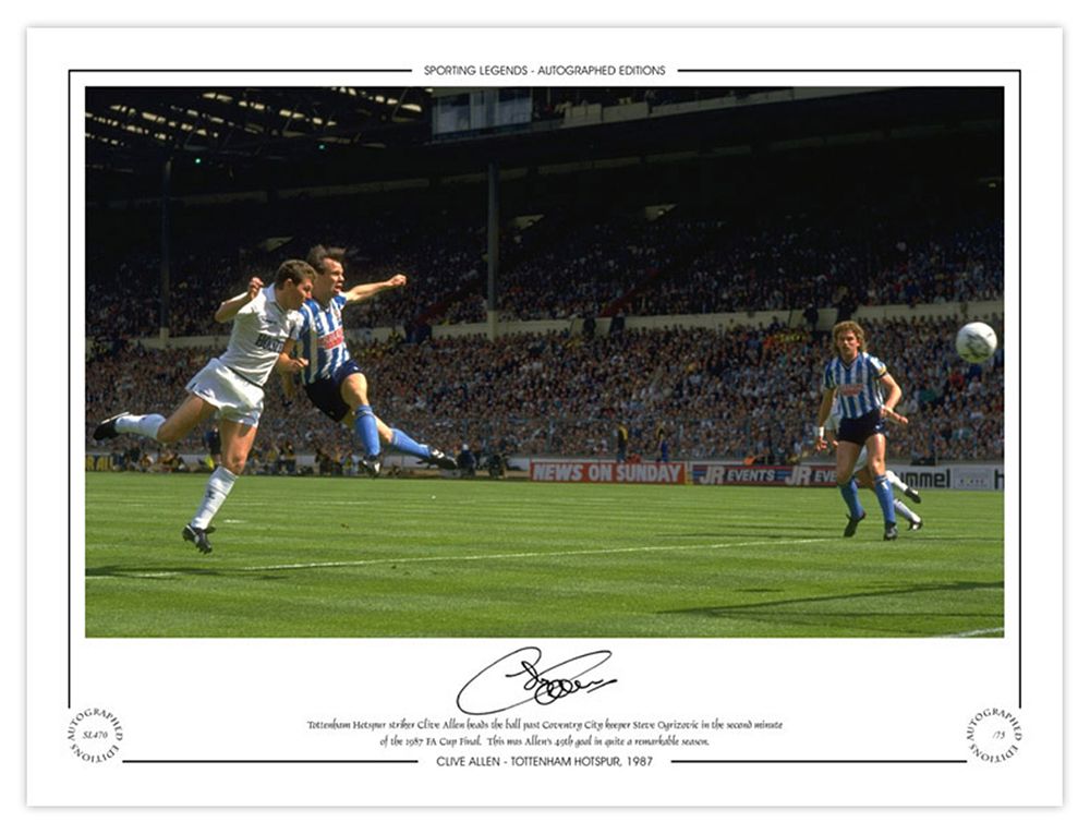 Lot 276: Autographed CLIVE ALLEN 16 x 12 Limited-Edition :...