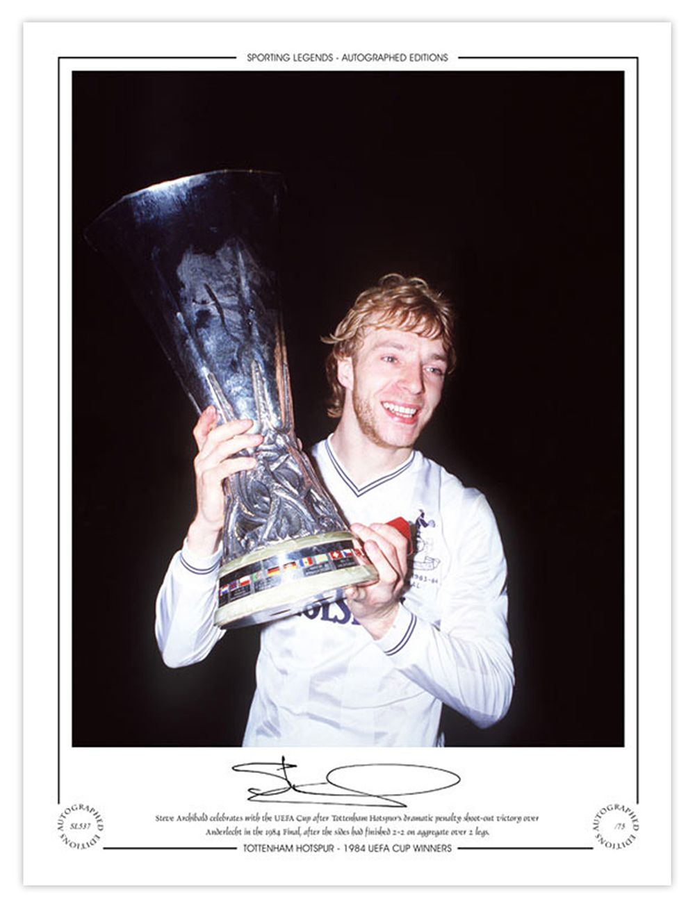 Lot 277: Autographed STEVE ARCHIBALD 16 x 12 Limited-Edition :...