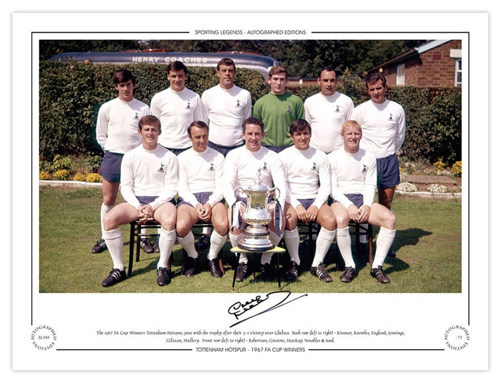 Lot 279: Autographed DAVE MACKAY 16 x 12 Limited-Edition :...