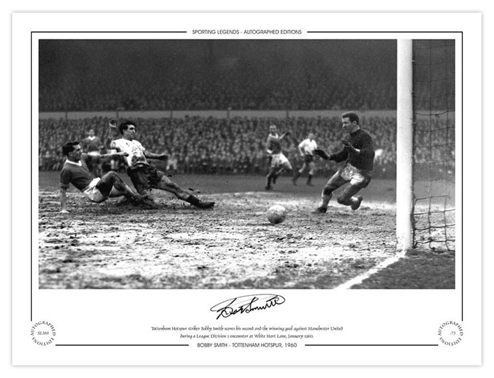 Lot 280: Autographed BOBBY SMITH 16 x 12 Limited-Edition :...