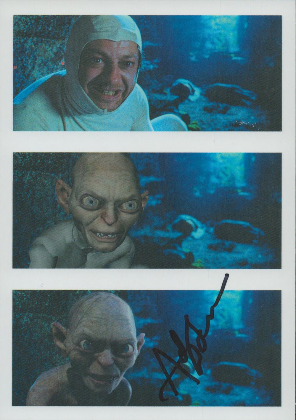 Lot 290: Andy Serkis signed Lord of the Rings 6x4...