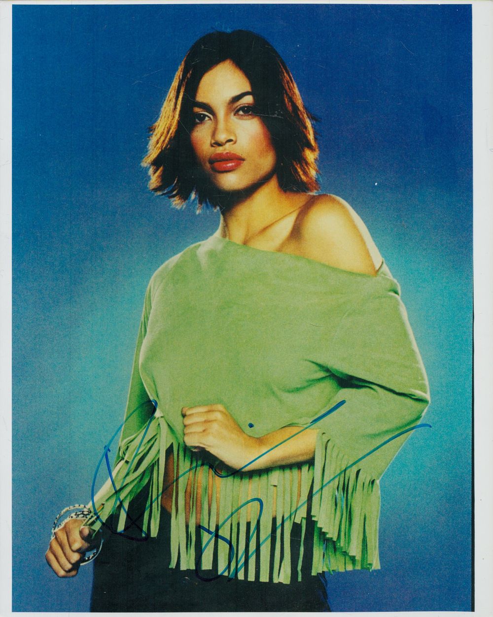 Lot 297: Rosario Dawson signed 10x8 inch colour photo. Good...