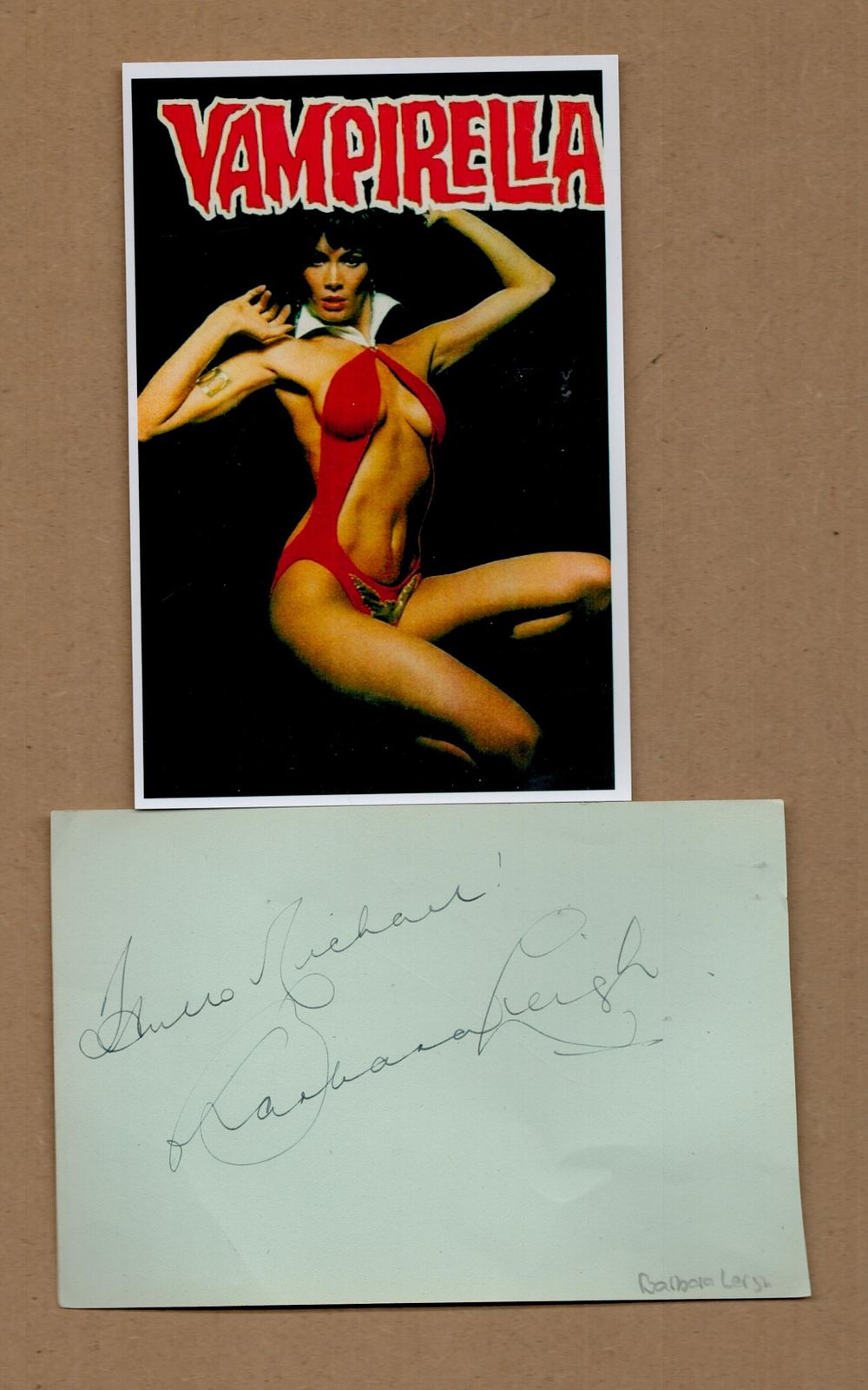 Lot 298: Barbara Leigh signed Green Album page 6x4 Inch...