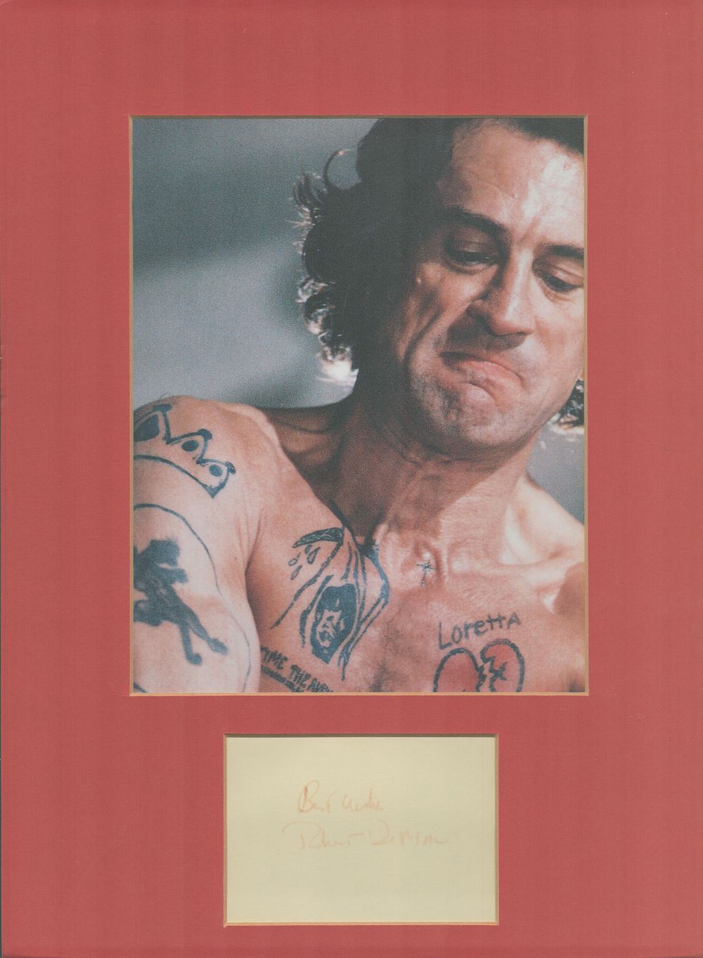 Lot 335: Robert De Niro signed signature page slight faded...