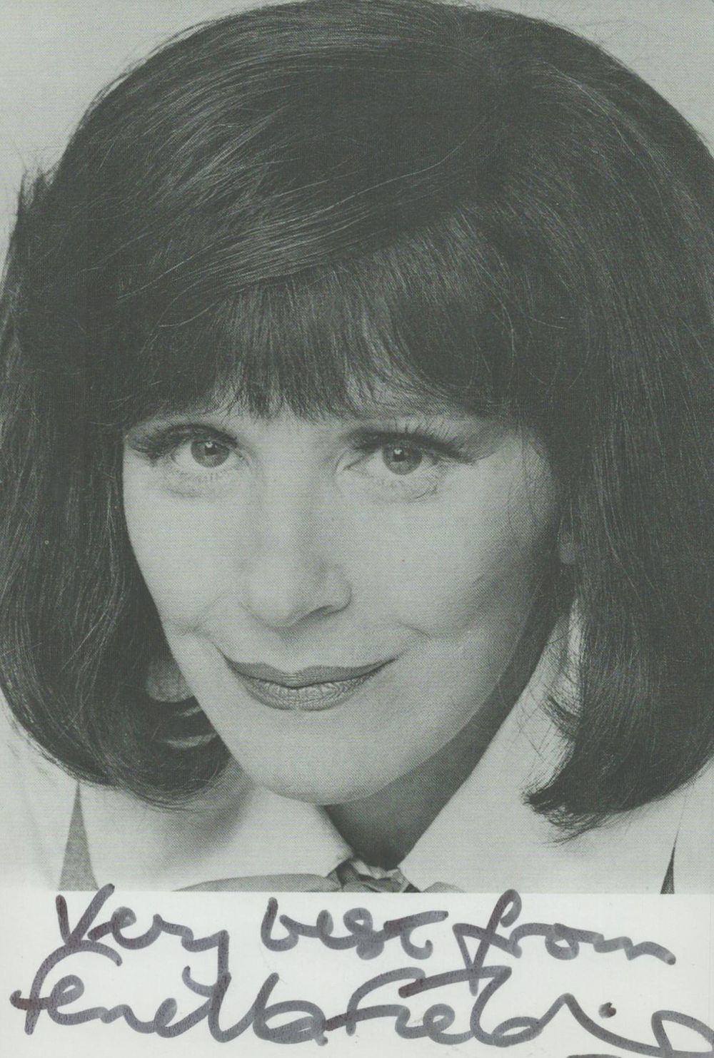 Lot 361: Fenella Fielding, OBE signed vintage black & white...
