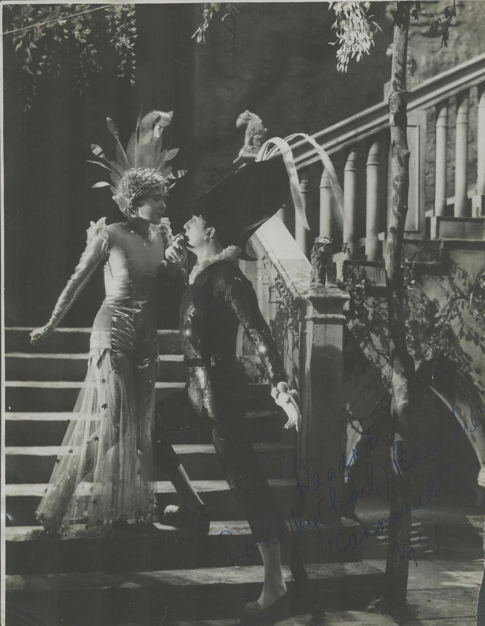 Lot 367: Dorothy Boucher signed vintage black & white photo...