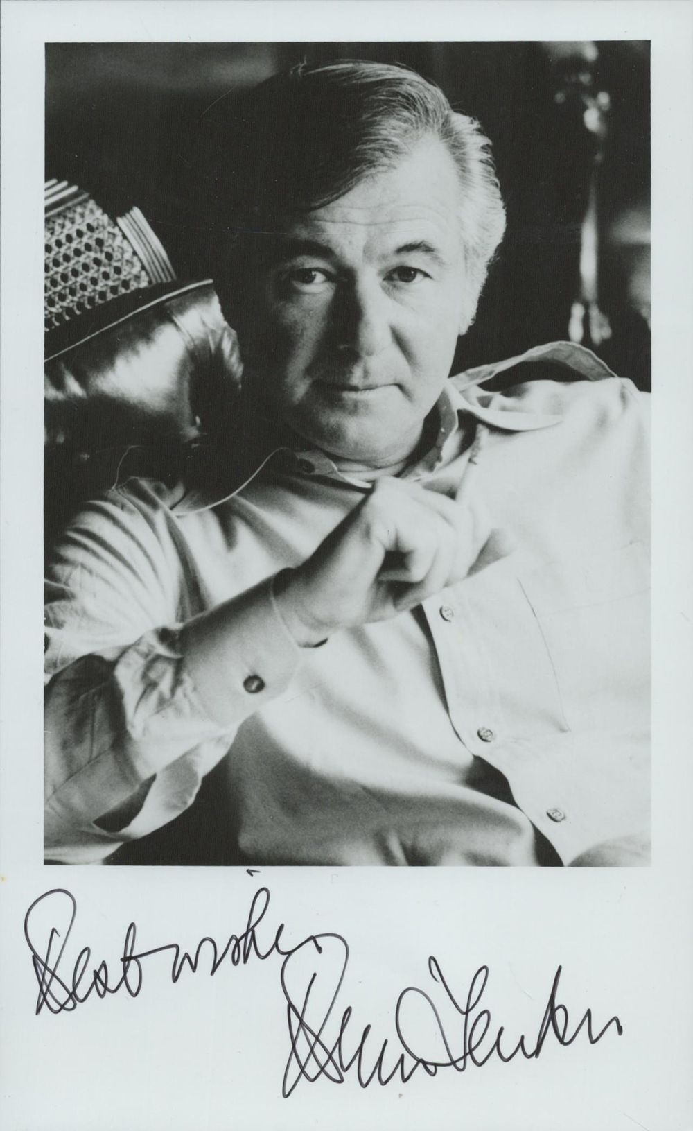 Lot 375: Bryan Forbes, CBE signed black & white photo...