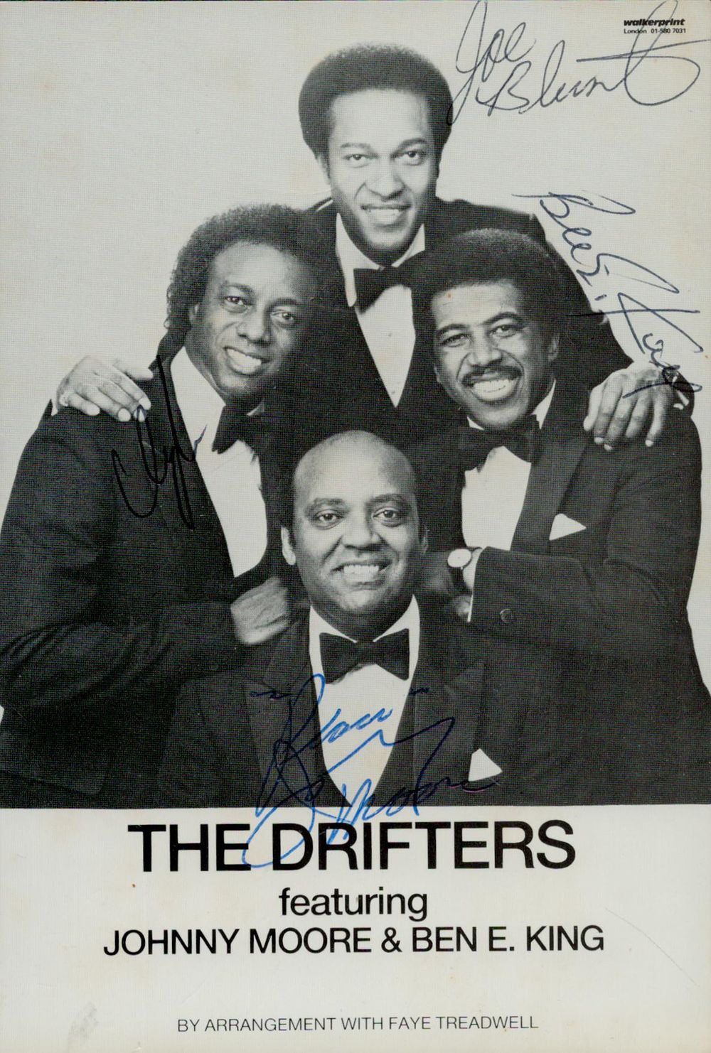 Lot 379: Multi signed Johnny Moore, Ben King, Clyde McPhatter...