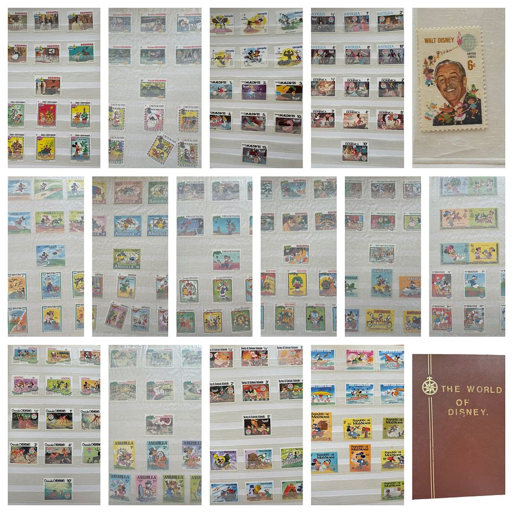 Lot 405: The World of Disney Stamp book Collection, beautiful...