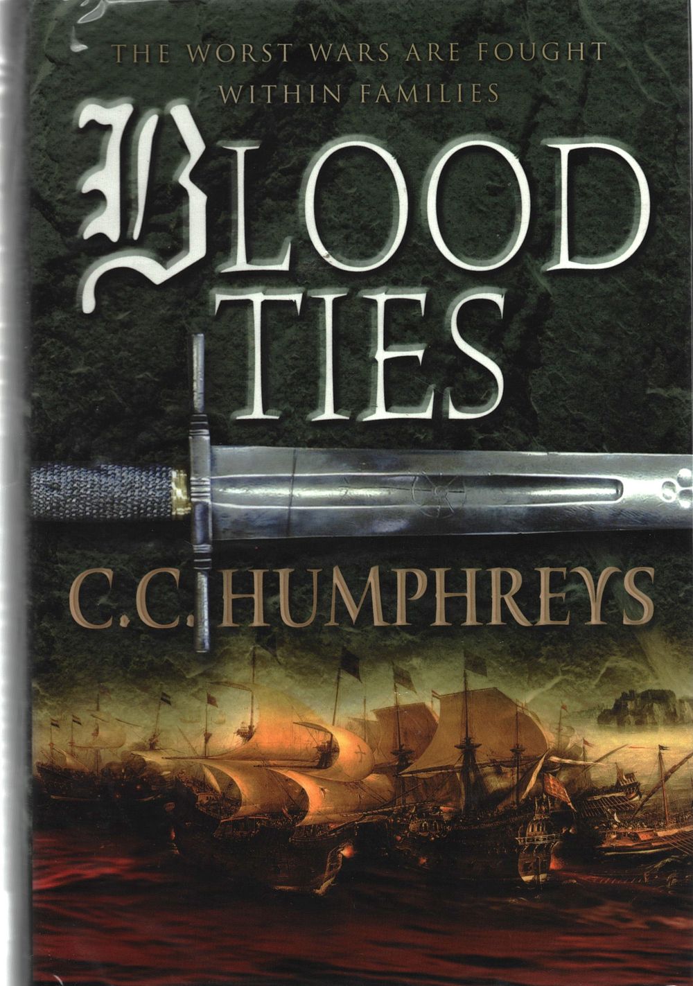 Lot 407: C.C. Humphreys signed hardback titled book Blood Ties...