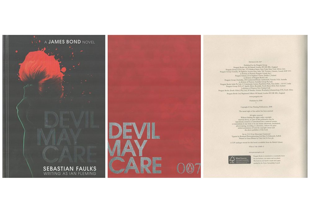 Lot 450: Sebastian Faulks signed Devil May Care James Bond...