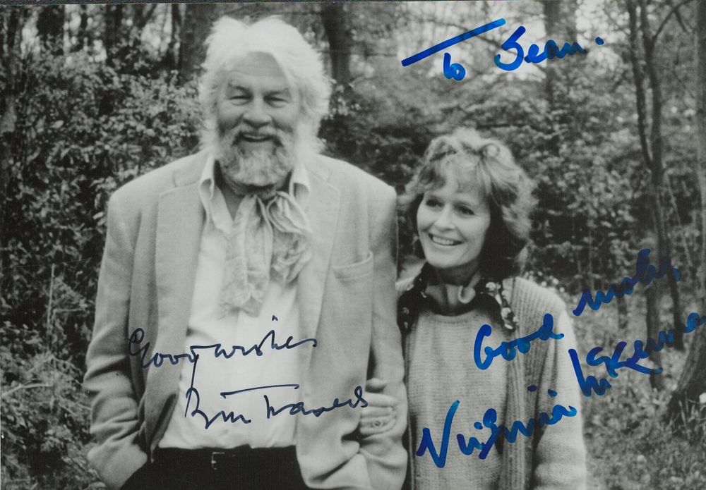 Lot 476: Multi signed Bill Travers & Virginia McKenna black...