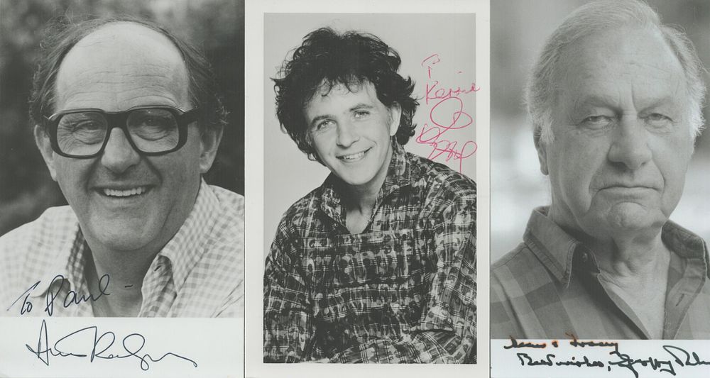 Lot 482: TV/FILM Actors Collection of 3 black & white...