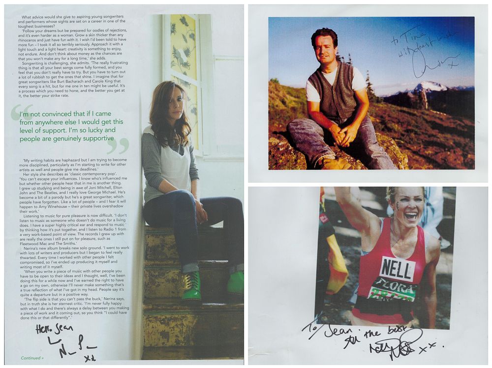 Lot 485: TV FILM/MUSIC Variety Collection of 3, signed colour...