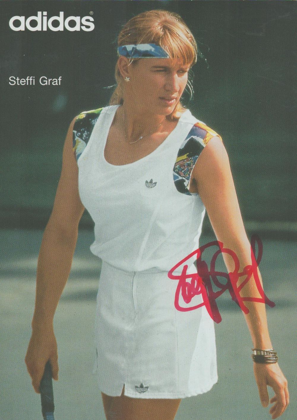 Lot 487: Tennis, Steffi Graf signed promo post card photo...