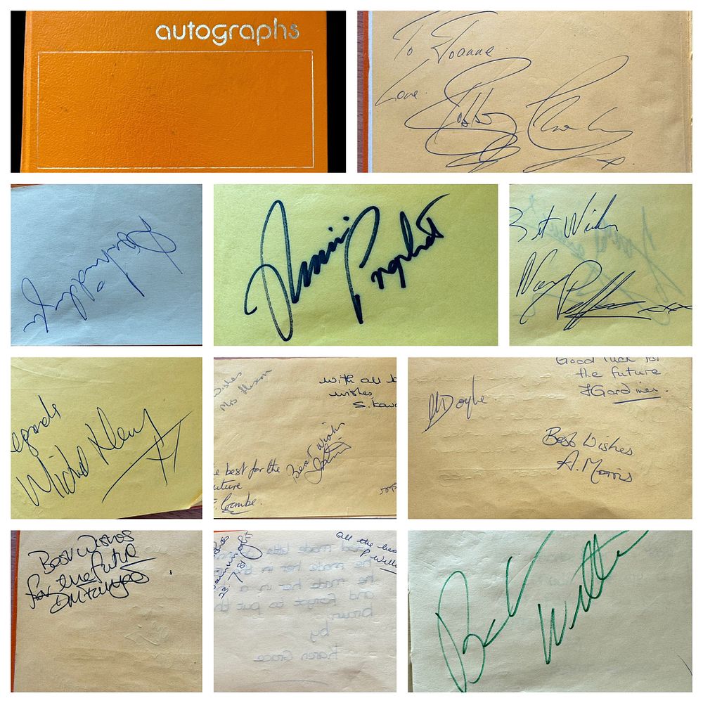 Lot 504: Autograph Book includes J. Wharton, Lorraine Jones, Garry...