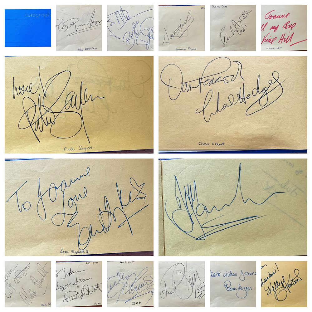 Lot 505: Autograph Book includes Ray Reardon 1982, Dennis Taylor...