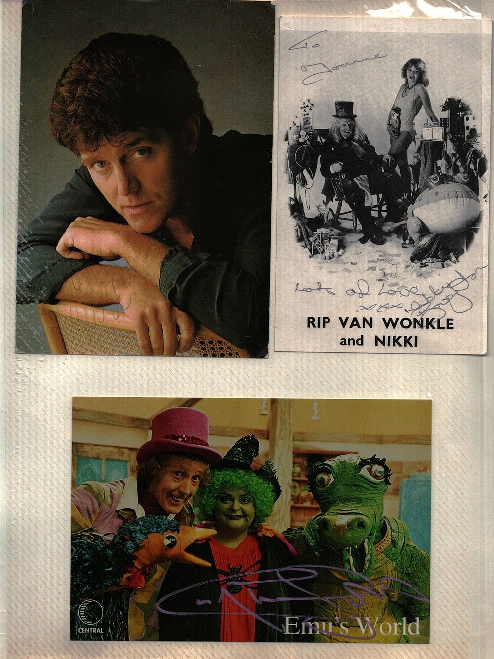 Lot 507: Singed Promo photo`s collection Alvin Stardust, RIP VAN...