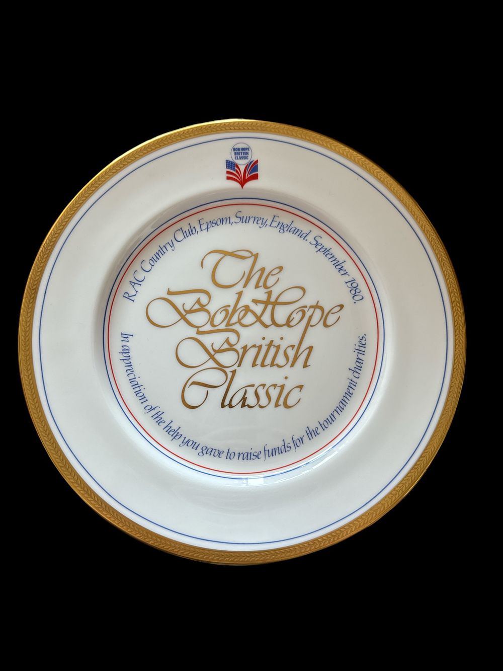 Lot 518: Bob Hope British Classic plate, RAC Country Club,...