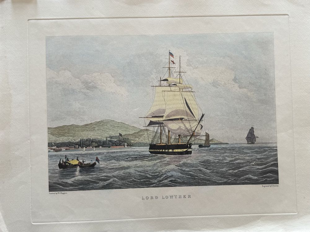 Lot 521: S.S. Lord Lowther artist William John Huggins Vintage...