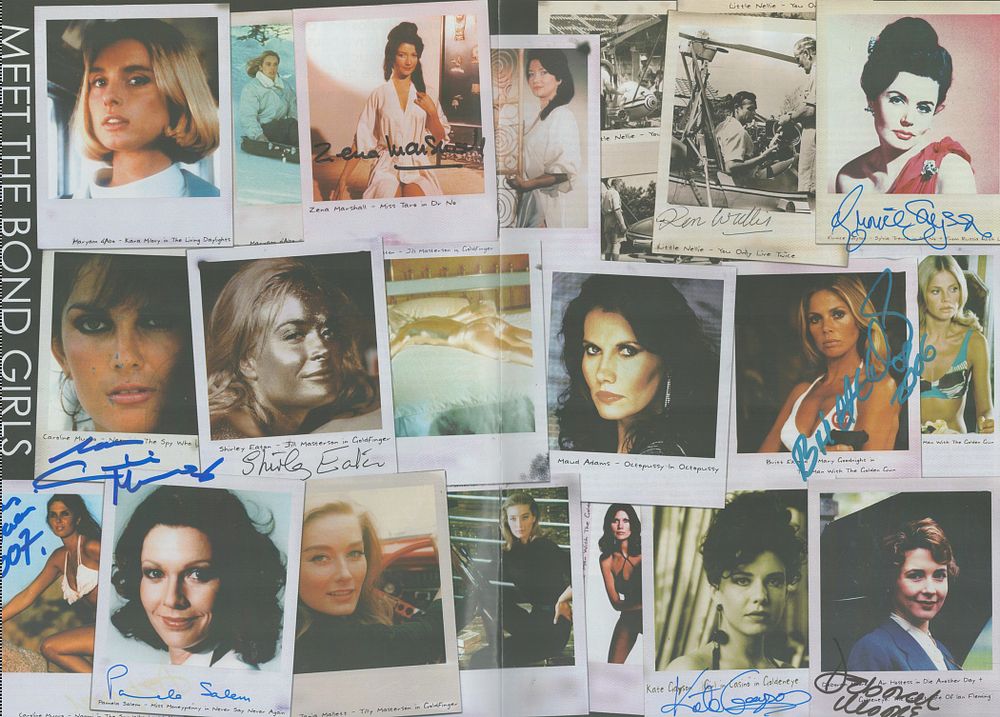 Lot 541: Bond Girls Are Forever multi signed booklet. Signed...
