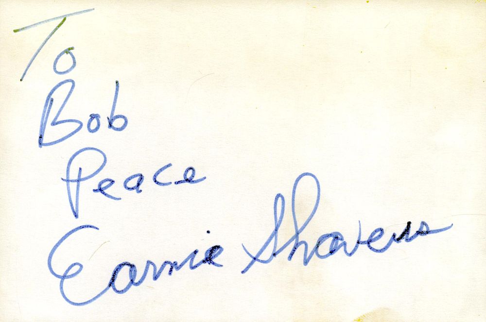 Lot 562: Boxer, Earnie Shavers signed white 6x4 Inch. Was...