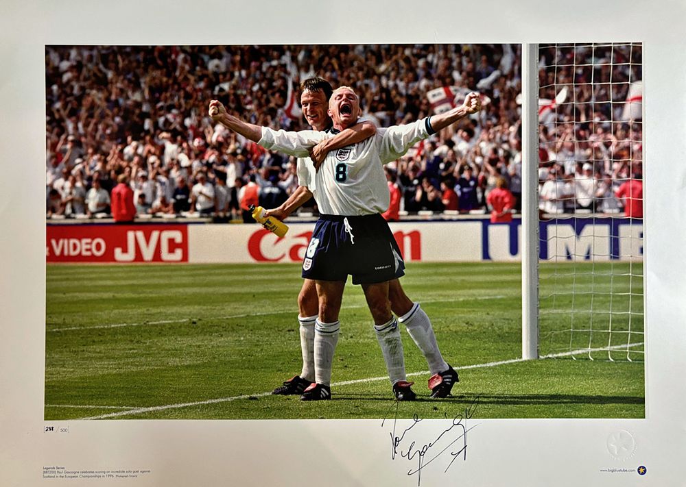 Lot 606: Paul Gascoigne Euro 96 Goal vs Scotland Signed...