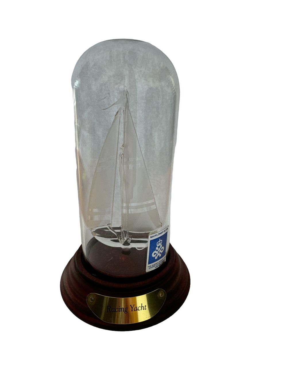 Lot 655: Racing Yacht Mayflower Glass The Mayflower Collection glass...
