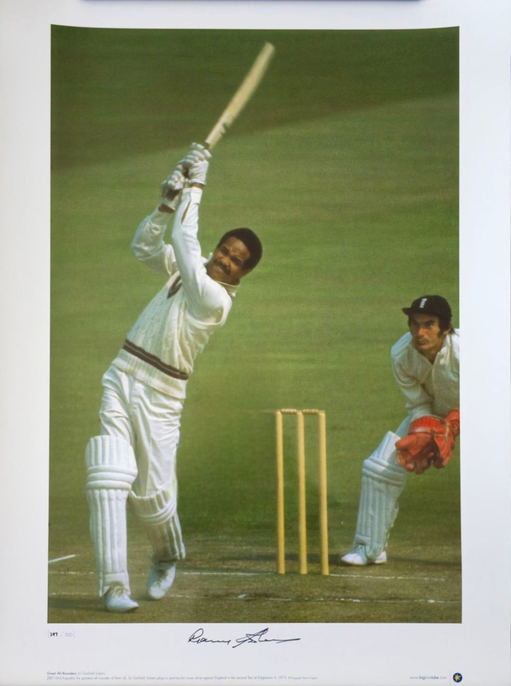 Lot 676: Cricketer, Sir Garfield Sobers, NH, AO, OCC signed...