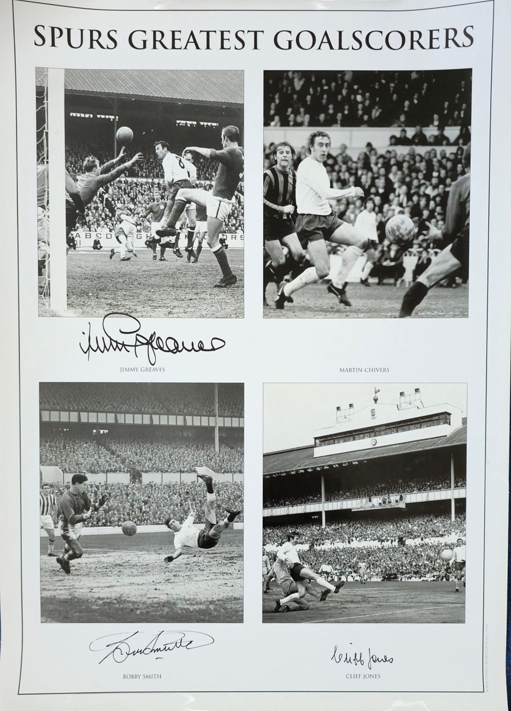 Lot 681: Footballers, Multi signed Jimmy Greaves, Bobby Smith &...