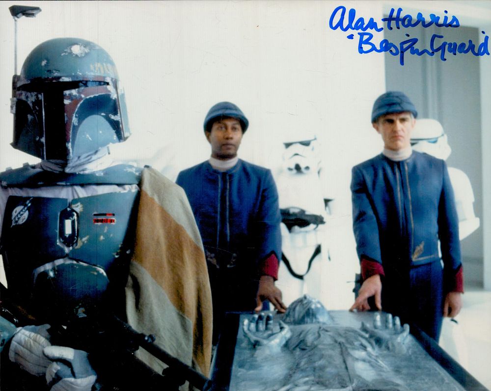 Lot 686: Alan Harris signed 10x8 inch Star Wars colour...