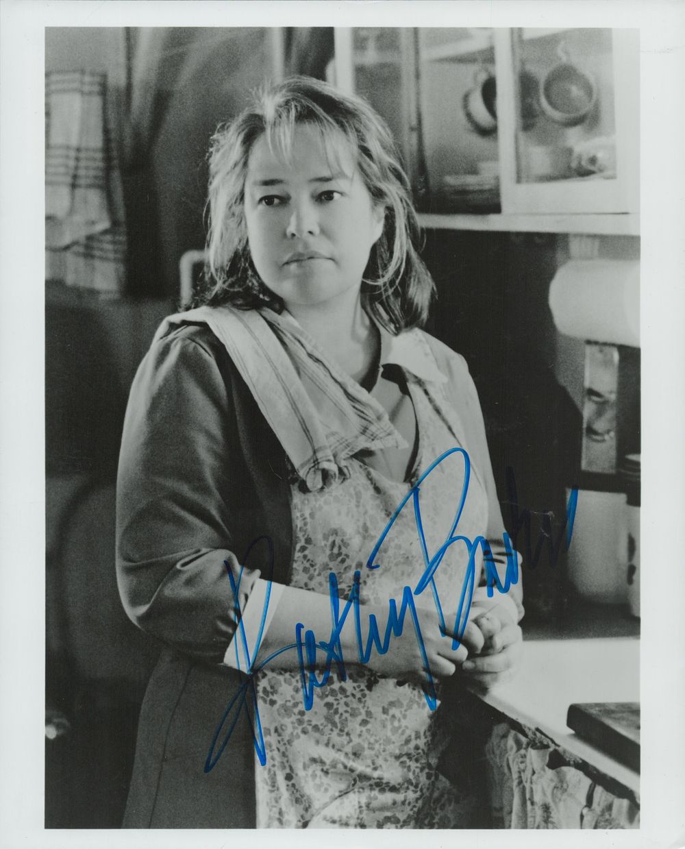 Lot 690: Kathy Bates signed 10x8 inch black and white...
