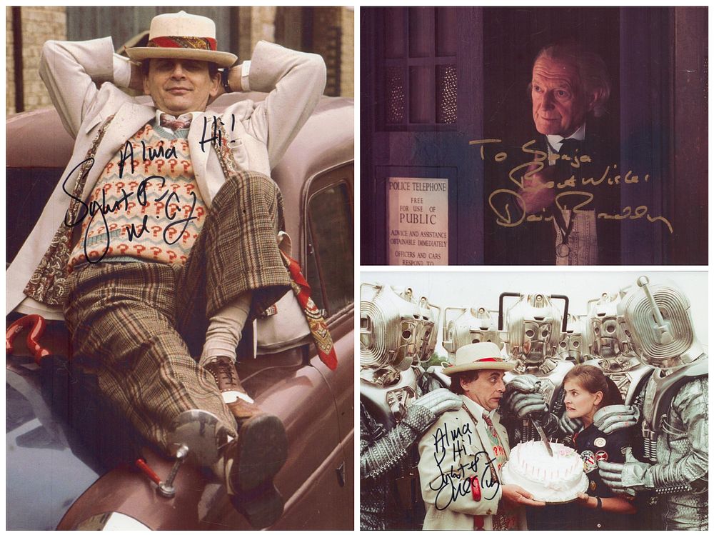 Lot 693: Doctor Who David Bradley and Sylvester McCoy (2)....